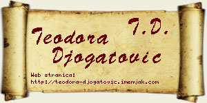 Teodora Đogatović vizit kartica